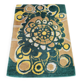 Vintage space age 70's Rya Scandinavian rug
