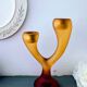 Vintage Candle Holder "Caution Curves" 1980s