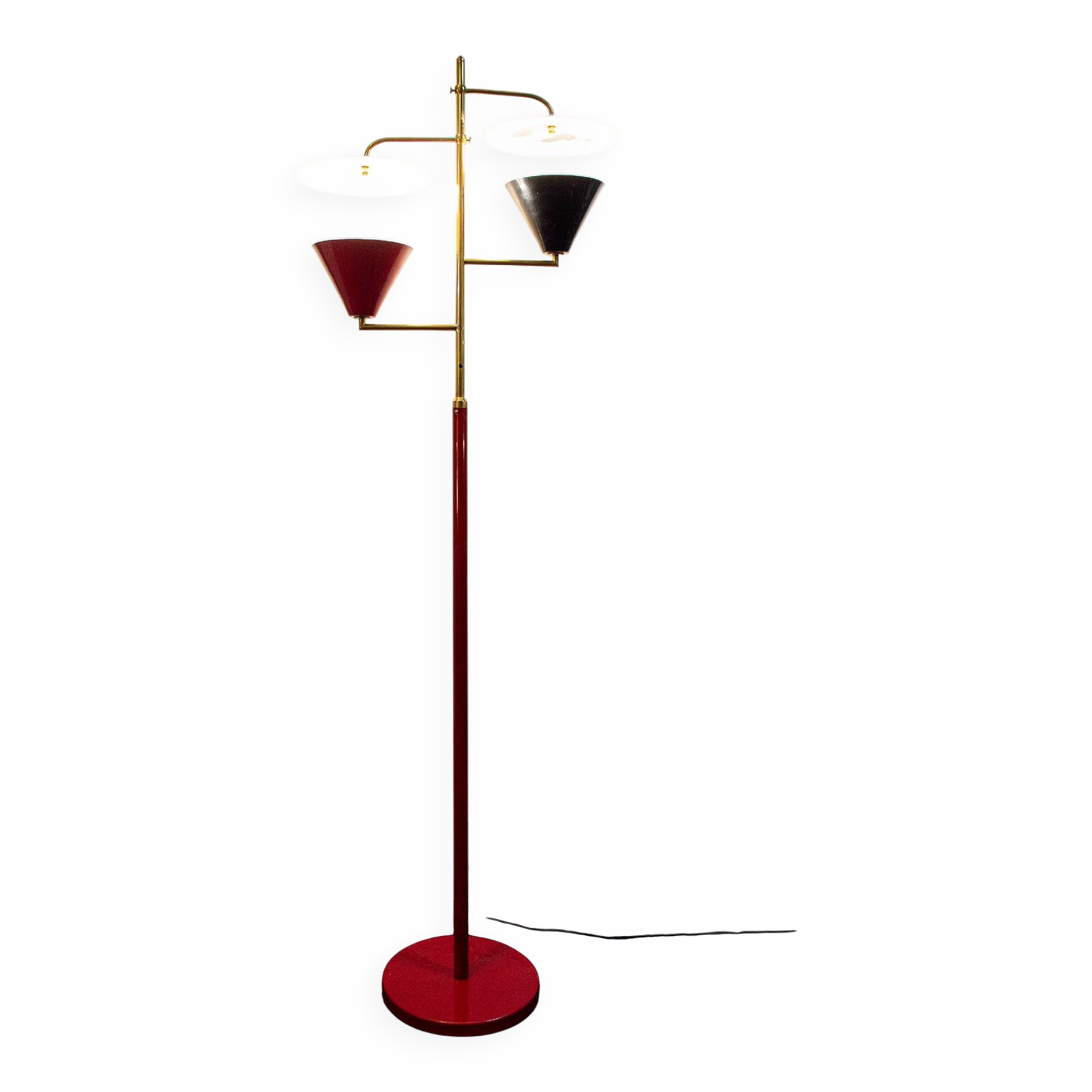 Lampada da terra due luci di Stilnovo, années '50