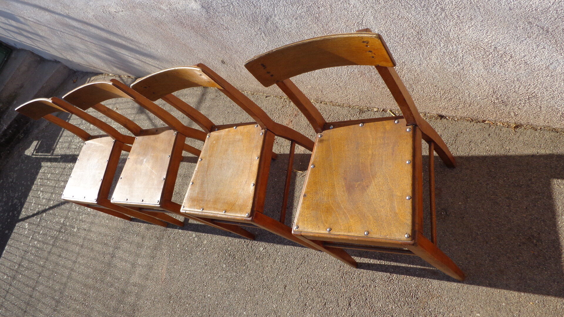 4 vintage bistro chairs