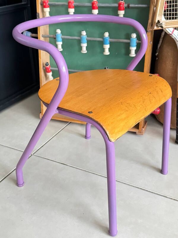 Chaise écolier enfant Hitier vintage