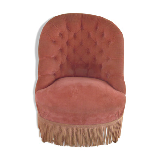 Pink padded toad chair