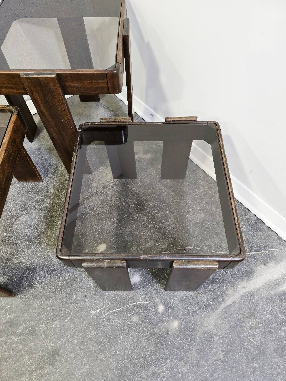 Tables gigognes Gianfranco Frattini années 70