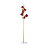 Floor lamp diabolo 3 fires in the style of the Italian creations of the 50s