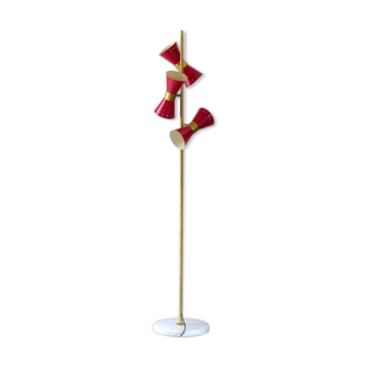 Floor lamp diabolo 3 fires in the style of the Italian creations of the 50s