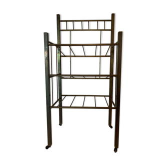 Art Deco brass magazine rack XX century