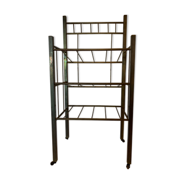 Art Deco brass magazine rack XX century