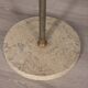 Vintage 1960s floor coat stand in golden brass, italian design