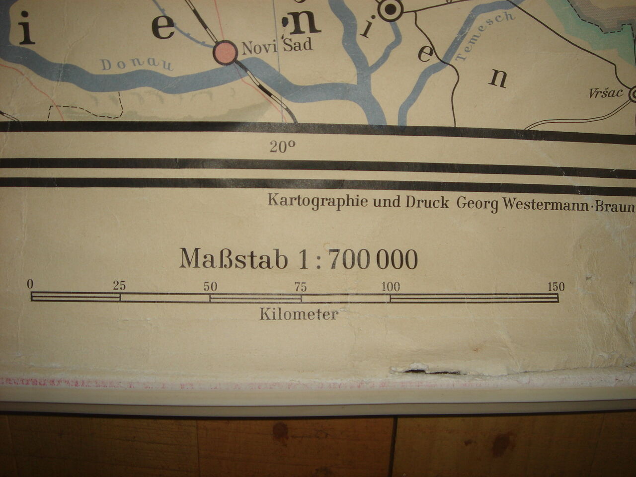 German geographical map of 1973