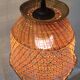 Braided wicker flower suspension