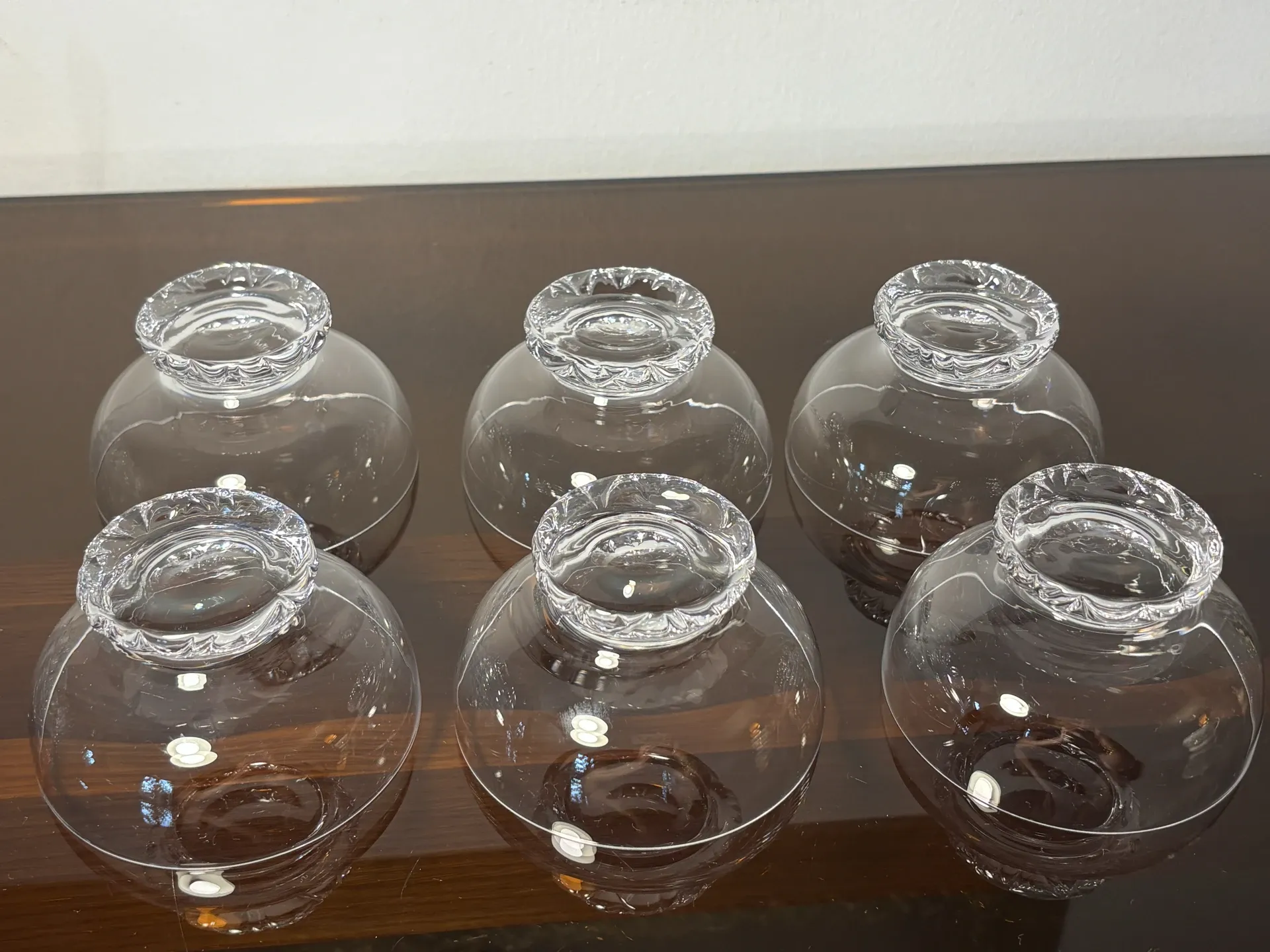 Verres a champagne 6p. Daum