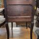 Small chest of drawers / tallboy / antique bedside table with 3 drawers / Louis XV style / solid oak