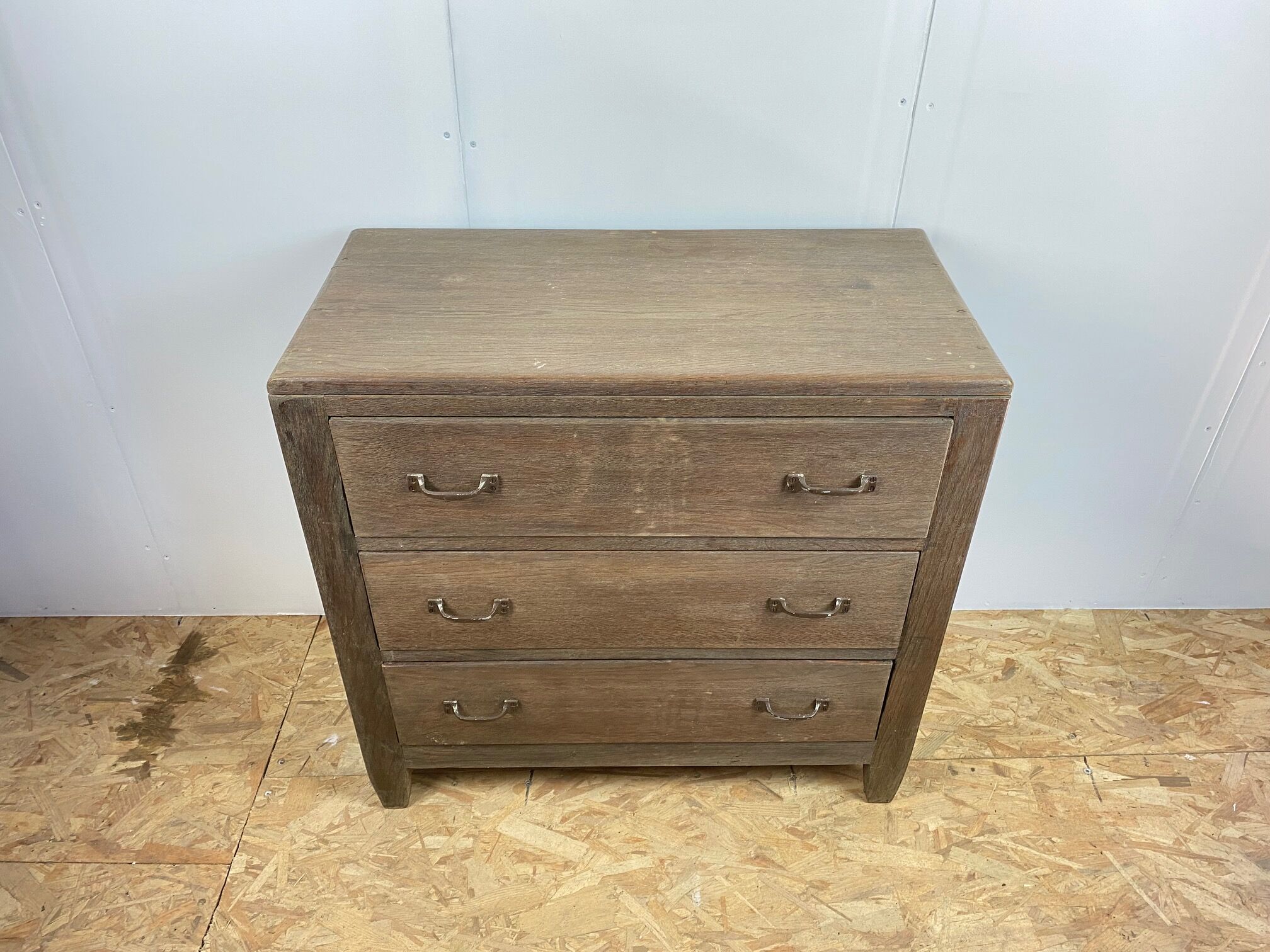 Solid oak chest of drawers 3 drawers 50s