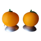Lampes de table Ikea année 90 en forme d'orange