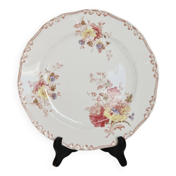 Vintage polychrome ironstone plate Bisto England - Anson model