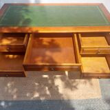 Green leather top desk