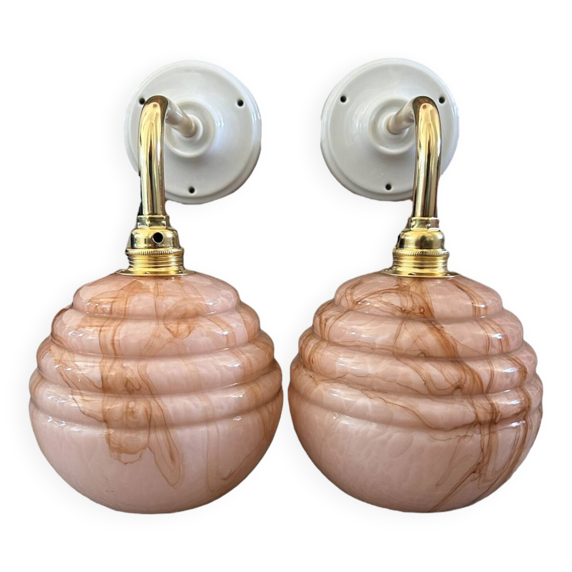 Pair of Art Deco wall lights