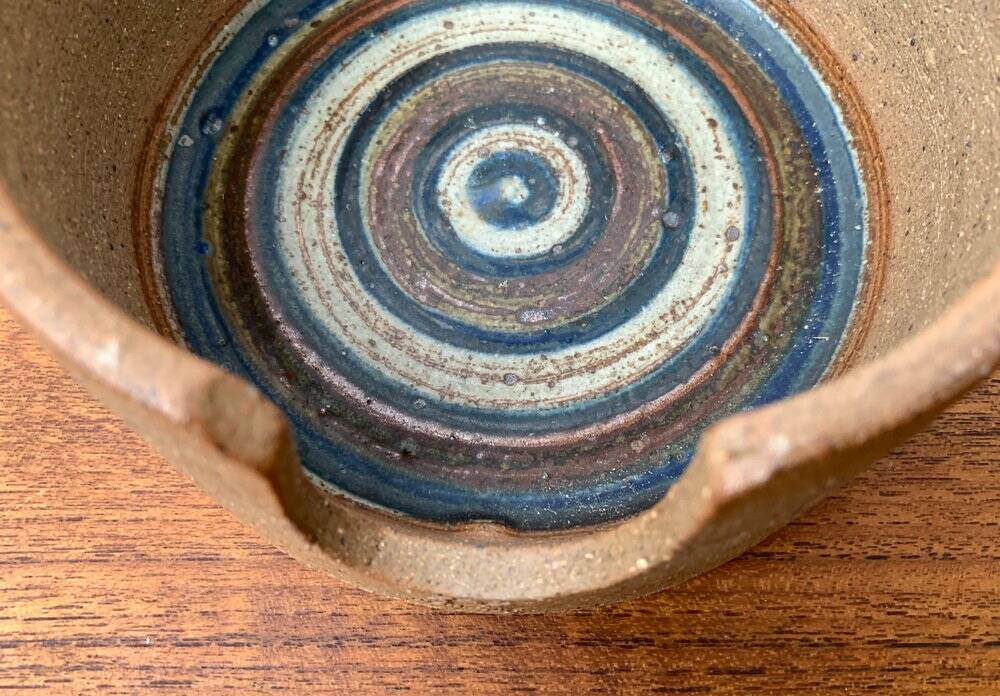 Mid-Century Danish Studio Pottery Candleholder by Kate and Klaus Friederichsen for Finke Keramik, 1970s
