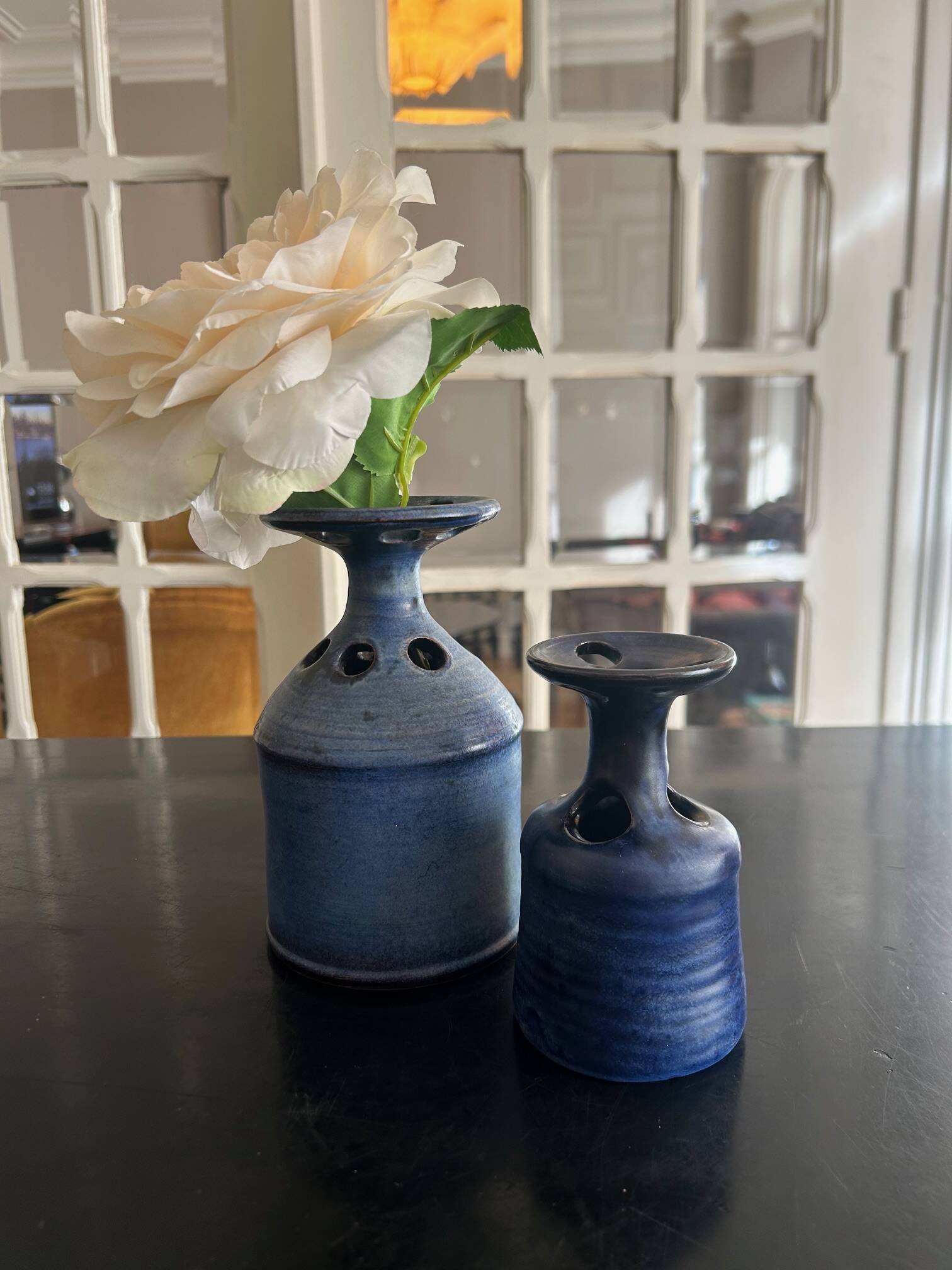 pair of Salins ceramic vases