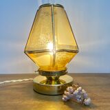 Lampe à poser globe vintage en verre