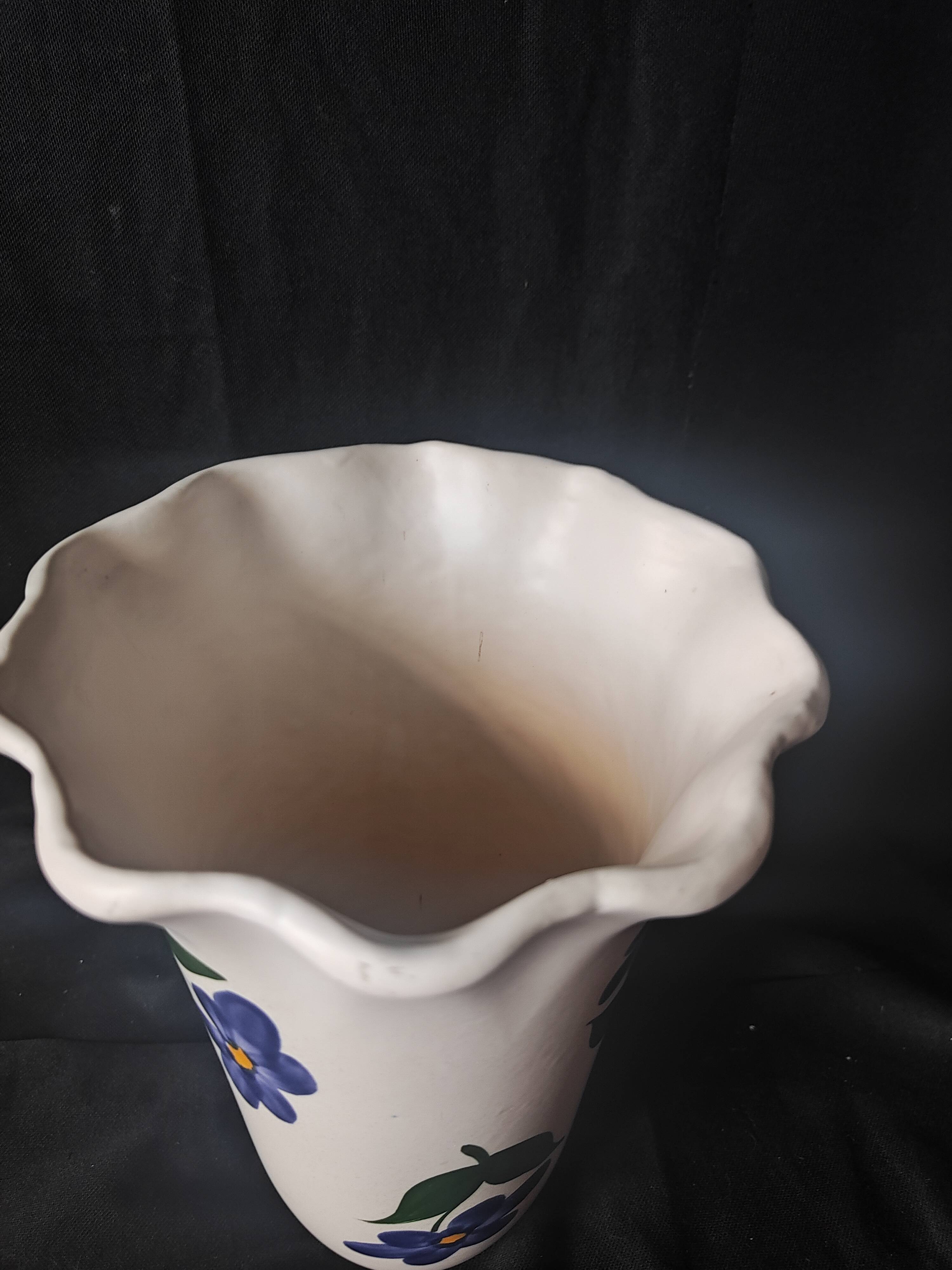 Unique Large Anemones vase / poet laval / 20 cm neck / Tulip-shaped neck