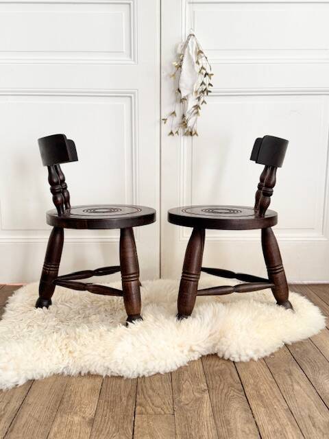 1 brutalist chair by Charles Dudouyt