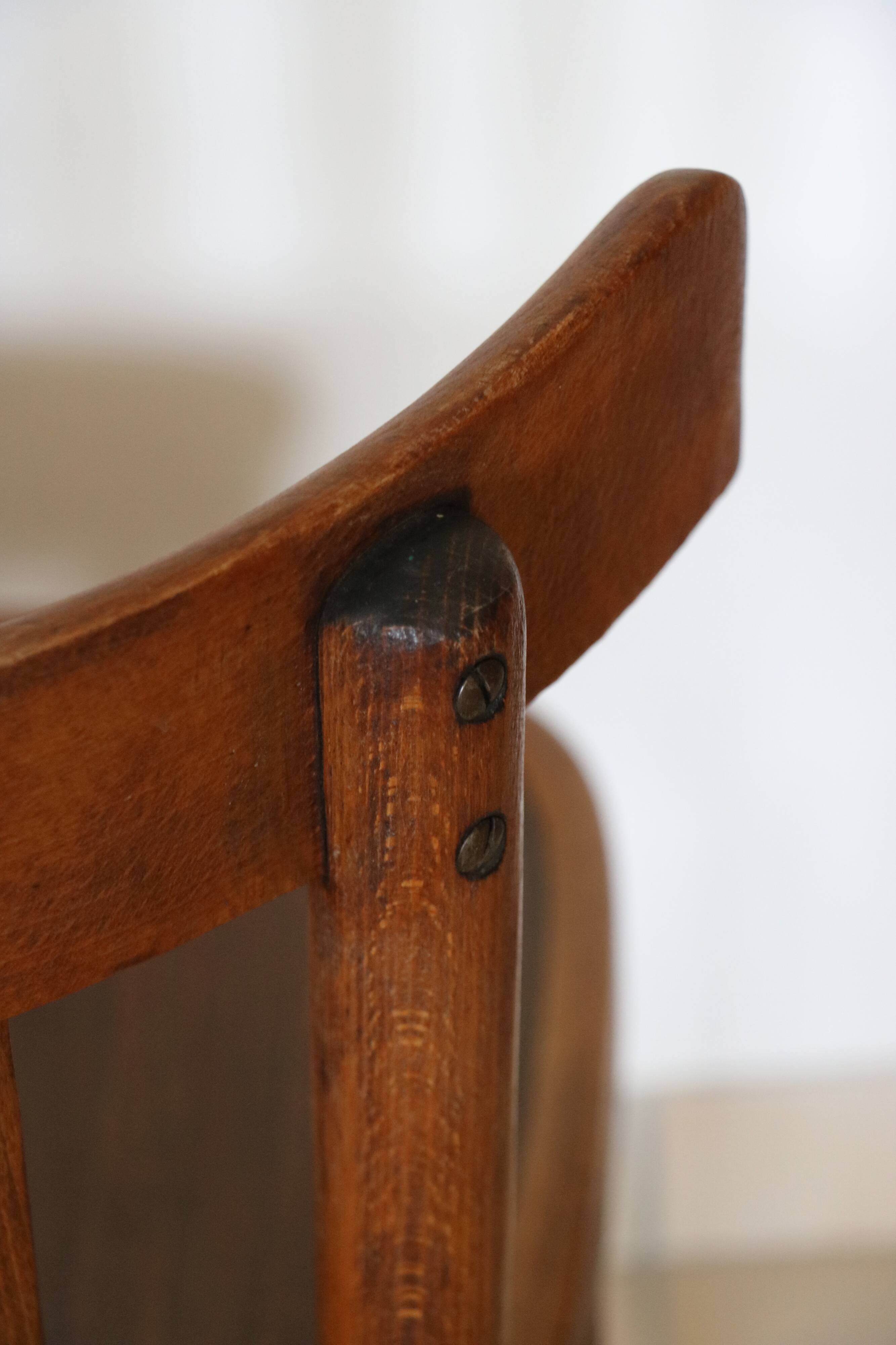 5 vintage bistro chairs