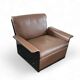 2 x Black shell & brown leather 620 chair programme lounge chair by Dieter Rams for Vitsoe, 1980s, top condition