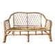 Vintage rattan two-seater sofa