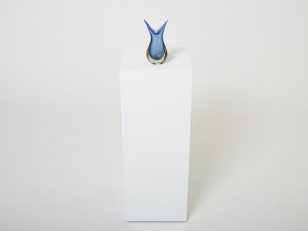 Set de deux vases Sommerso verre de Murano 1970