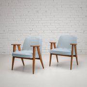 Fauteuil Chierowski 366 vintage restauré, moderne du milieu du siècle