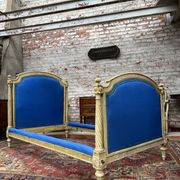 Pair of lacquered wooden beds Louis XVI XIXth