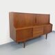 Enfilade mi-haute scandinave vintage Ib Kofod-Larsen pour Faarup en teck