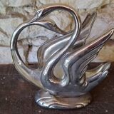 Vintage silver metal salt and pepper shaker