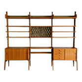 Freestanding storage unit in teak Ergo, Vintage Scandinavian 1960s