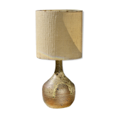 Lampe en grès pyrité signée La Borne