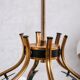 Stilnovo Mid-Century Italian Brass and Opaline Globe Chandelier