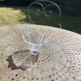 Crystal bowl in the shape of flowers, vintage Orrefors Sweden design