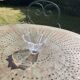 Crystal bowl in the shape of flowers, vintage Orrefors Sweden design