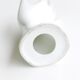 Hand ring in white porcelain, early 1970s