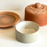 ART NOUVEAU Terracotta BUTTER DISH