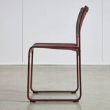Set of 4 Sistina Strap Chair by Tito Agnoli for Matteo Grassi, 1980s