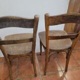4 antique bistro chairs