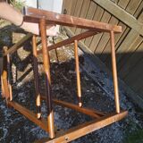 Double valet wood coat rack