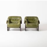 Percival Lafer MP97 pair of Lounge Chairs Brazil 1970s