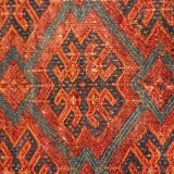Tapis de collection antique khorassan bashir area fait à la main - 41x129cm