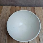 Old ironstone bowl from Digoin – Pink floral decoration – Vintage