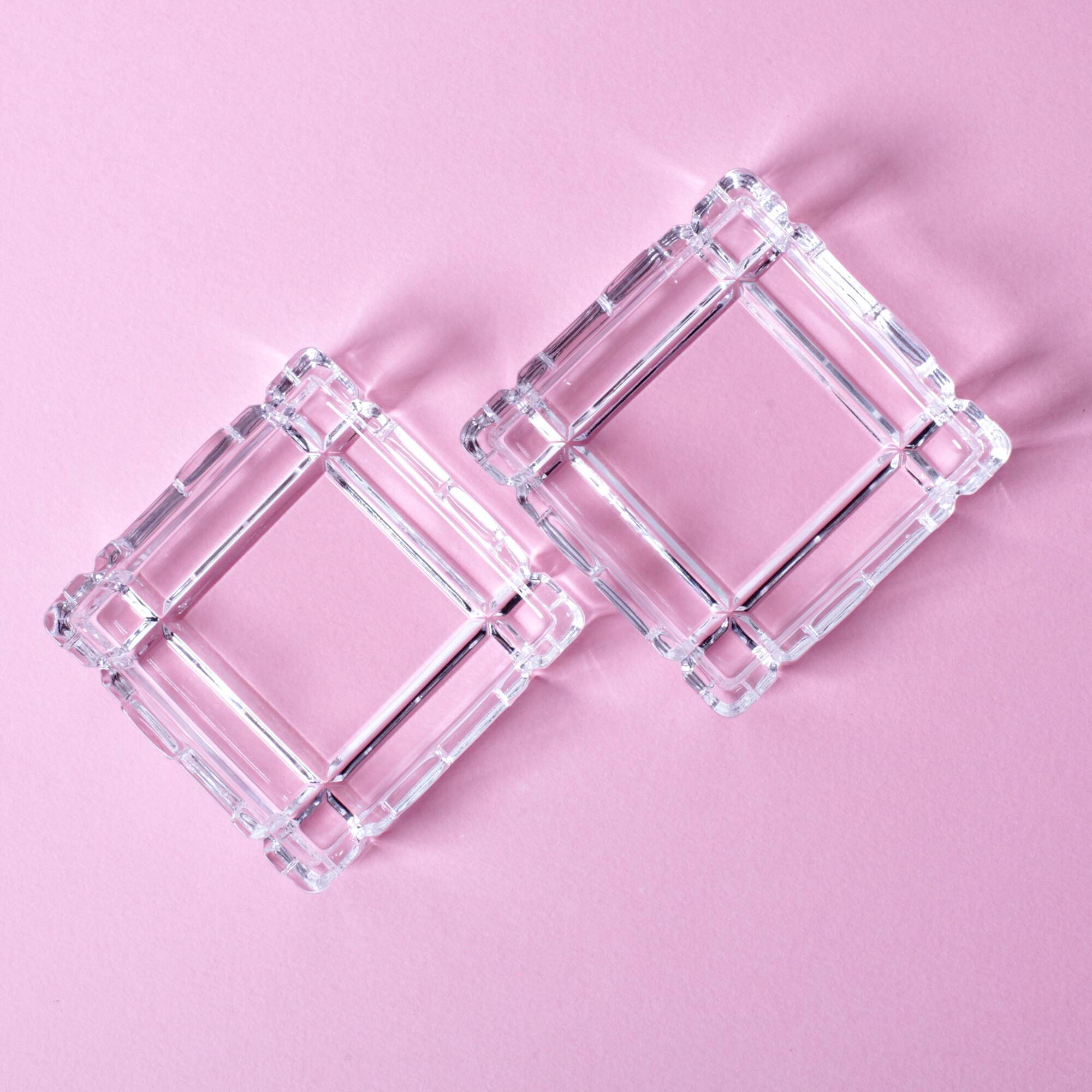 Vintage RCR Crystal Jewelry Box / Italian Glass Trinket Box / Italy / 1970s