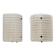 Pair of Murano Glass Wall Sconces with Ribbed Texture
