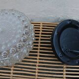 Moulded glass ceiling light